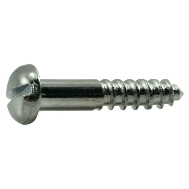 50 Pcs Brass #8 Slotted Round Head Wood Screw x 1.25 Length, 50 Pcs Brass #8 Slotted Round Head Wood Screw x 1.25 Length,